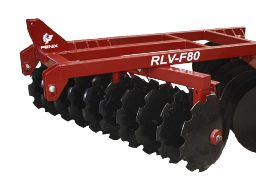 RLV-F80-20 Fenix - Rastra de levante hidráulico 20 discos para tractores medianos.